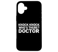 Knock Knock Who's There Doctor Coque pour iPhone 16 Plus
