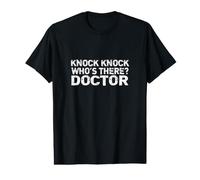 Knock Knock Who's There Doctor T-Shirt Graphique avec Valeur