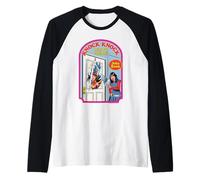 Knock Knock Who's There Sarcastic Retro Funny Adult Humor Manche Raglan