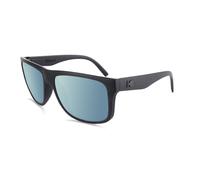 Knockaround - Torrey Pines Cat 3 - Lunettes de soleil Matte Black on Black - Sky Blue Cat 3 Polarized