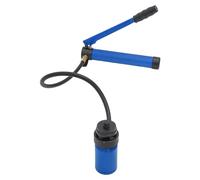 Knockout Kit de perforation avec pompe manuelle en acier avec 6 matrices de perforation, perforatrice en métal, 22,5 mm à 61,5 mm (bleu)