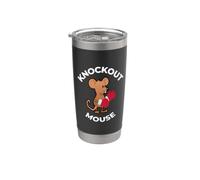 Knockout Mouse - Microbiologie, génétique amusante, science humour Gobelet isotherme en acier inoxydable double paroi