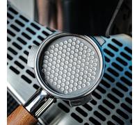 KNODOS Écran à expresso 54 mm - Filtre à expresso en acier inoxydable ultra fin en maille pour Breville Barista Express, Pro, Touch, Bambino, infuseur, design facile à nettoyer (argent, 54 mm)
