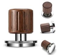 KNODOS Tamper auto-nivelant 58 mm avec retour de clic Noyer
