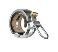 Knog Sonnette de vélo Oi Luxe Petite (Taille S) Collier 22,2 mm Argenté