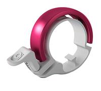 Knog Oi Classic Small Klein Fahrrad Klingel 22,2mm Bike Bell Glocke Design Slim MTB Laut Ringförmig, KNCS, Farbe Weiß Pink