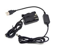 KNOKR 5V USB Adaptateur de câble + Dr-e2 dr-400 DC Coupleur BP-511 Fausse Batterie ACK-E2 EOS 5D 10D 20D 20 Da 3 0D 40D 50D D30 D60 Apte for Canon câble d'alimentation