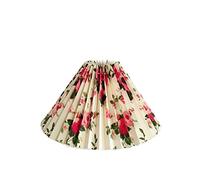 KNOKR Abat-jour plissé en tissu de style japonais pour lampe de table, lampadaire sur pied, décoration de chambre à coucher, abat-jour E27 (taille : fleur)