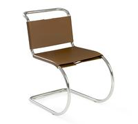 Knoll International Chaise MR Side - Cuir de vachette marron