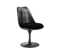 Knoll International Chaise Saarinen Tulip - Alpaca 12 - black - noir