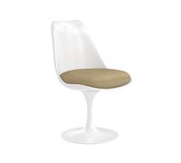Knoll International Chaise Saarinen Tulip - blanc - Alpaca 02 - beige