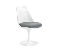 Knoll International Chaise Saarinen Tulip - blanc - Hallingdal 65 (130) - light grey