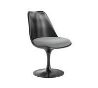 Knoll International Chaise Saarinen Tulip - noir - Hallingdal 65 (116) - white grey