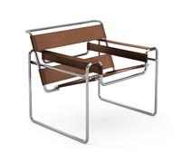 Knoll International Fauteuil Lounge Breuer Original Wassily - Cuir de vachette marron