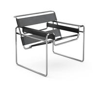 Knoll International Fauteuil Lounge Breuer Original Wassily - Spinneybeck Cuir noir