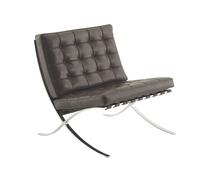 Knoll International Fauteuil Mies van der Rohe Barcelona - Venezia - brun foncé - relax