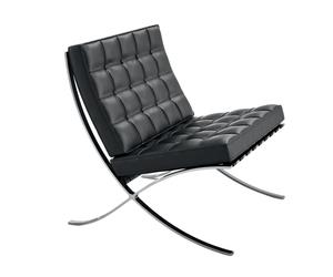 Knoll International Fauteuil Mies van der Rohe Barcelona - Venezia - noir - relax