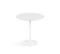 Knoll International Table d'appoint Saarinen - Ø 51 cm - Stratifié blanc - blanc