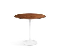 Knoll International Table d'appoint Saarinen - Oval - Placage de palissandre Santos - blanc