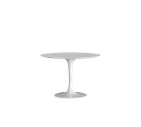 Knoll International Table de salle à manger Saarinen - Ø 107 cm - Stratifié blanc - blanc
