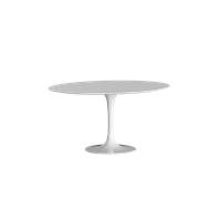 Knoll International Table de salle à manger Saarinen - Ø 137 cm - Stratifié blanc - blanc