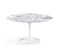 Knoll International Table de salle à manger Saarinen - blanc - Marbre Arabescato-satiné/mat - Ø 137 cm