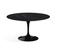 Knoll International Table de salle à manger Saarinen - noir - Marbre Nero Marquina-très brillant - Ø 137 cm