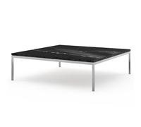 KNOLL table basse FLORENCE KNOLL 120 x 120 x H 35 cm (Marmo Nero Marquina - Acier chromé poli)