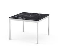 KNOLL table basse FLORENCE KNOLL 60 x 60 x H 43 cm (Marmo Nero Marquina - Acier chromé poli)