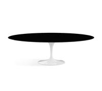KNOLL table ovale TULIP collection Eero Saarinen 244x137 cm (Base blanche / plateau noir - Fenix® et aluminium)