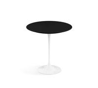 KNOLL table ronde TULIP Ø 51 cm collection Eero Saarinen (Base blanche / plateau noir - Fenix® et aluminium)