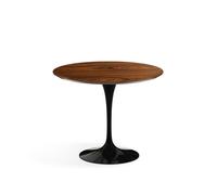 KNOLL table ronde TULIP Ø 91 cm collection Eero Saarinen (Base noire / plateau Santos Palissandro - Bois et aluminium)