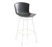 KNOLL tabouret hauteur bar BERTOIA Anniversary Edition (Structure blanche / Coque gris - Acier verni / Polypropylène)