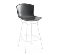 KNOLL tabouret hauteur comptoir BERTOIA Anniversary Edition (Structure blanche / Coque gris - Acier verni / Polypropylène)