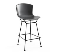 KNOLL tabouret hauteur comptoir BERTOIA Anniversary Edition (Structure noire / Coque gris - Acier verni / Polypropylène)