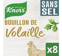 KNOOR - Bouillon de Volaille Savoureux pour Plats Gourmands, Format Pratique 8 Cubes - Lot de 4 - vendu par Lot