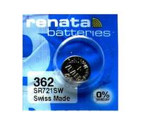 Renata Pile bouton oxyde d'argent Type 362