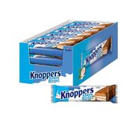 Knoppers Barres de coco - 24 x 40 g - Barres chocolatées au lait et à la noix de coco, noisettes, noix de coco, caramel et chocolat au lait entier