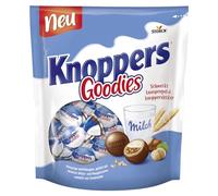 Knoppers Goodies - Chocolat Allemagne de boules de gaufres croustillantes fourrées de délicieux lait et de crème de nougat enveloppées de chocolat - 1 sachet - 180 g - Goodies