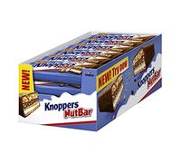 Knoppers Nut Bar - Barre chocolatée aux noisettes et lait, boîte de 24 barres