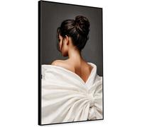 ️KNOR®️ 70X120 cm Peinture encadrée représentant une femme en blanc CANVAS PREMIUM HD