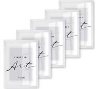 ️KNOR®️ Cadre photo 24x30 cm BLANC, lot de 10 cadres pour posters, cadres photo, cadres pour photos, verre acrylique incassable, Picture Frame 24x30, à suspendre & à poser Collection Isabella