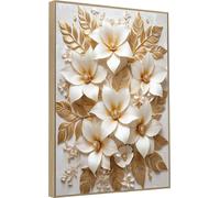 KNOR WALL ART Peinture sur toile 60x90 Essence florale