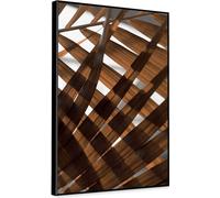 KNOR WALL ART tableau 70X100 cm dans un cadre profond sur toile-Golden Forest-