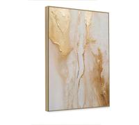 KNOR WALL ART toile 60x90 Veines dorées de la terre