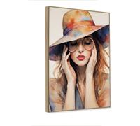 KNOR WALL ART toile peinture 60x90 aquarelle rêves