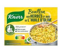 KNORR 15 tablettes de bouillon aux herbes et avec de l'huile d'olive - 150 g