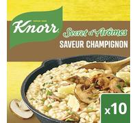 KNORR - Assaisonnement aux Saveurs Intenses de Champignon, Parfait pour Rehausser Vos Plats (Boîte 100g) - lot de 4 - Vendu par Lot