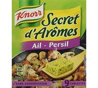 Knorr Assaisonnement Secret d'Arômes Ail Persil 9 Cubes 90 g - lot de 6