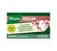 KNORR - Bouillon Cube Agneau Halal, Saveur Riche et Authentique pour Vos Plats (Boîte 72g) - lot de 4 - Vendu par Lot